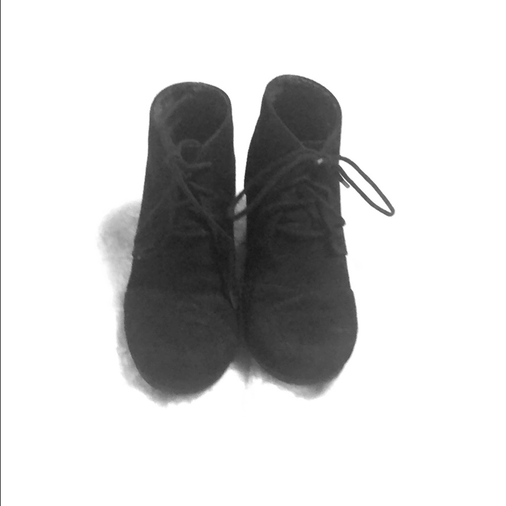 City Classified lace-up Black wedges